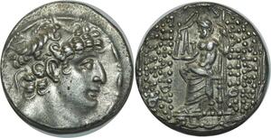 O1004 Royaume Seleucide Syria Tétradrachme Philadelphe 93-83 Silver AU