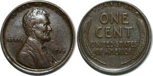 O1059 USA Lincoln Cent 1945 XF