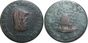 O1075 Trade Tokens Great Britain Half Penny Cambridgeshire Bedfordshire Huntingdonshire 1795