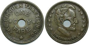 O1081 USA One Lincoln Traction Transportation Fare