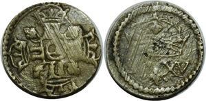 O1145 France Rare !! Poids Monetaire 1/2 Louis d'or Louis XIV