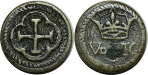 O1176 France Rare Poids Monetaire Louis d'or XIII à partir de 1640