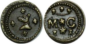 O1182 France Rare Poids Monetaire M * C - Loup Cheval