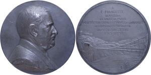 O1259 Rare Médaille atelier Ch. Pillet Fiancette 1938 Senateur Paris Silvered