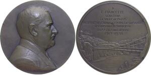 O1275 Rare Médaille atelier Ch. Pillet Fiancette 1938 Senateur Paris