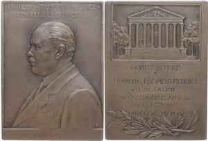 O1280 Rare Plaque atelier Ch. Pillet 1915 Froment 25 ans Paris Conseiller