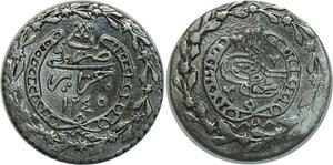 O1326 Algeria 1/8 Boudjou Mahmoud II 1245 1830 XF !!