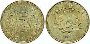 O1689 Liban 250 Livres 1996 UNC FDC