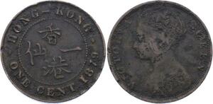 O1929 Hong Kong 1 Cent Victoria 1879 -> M offer