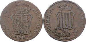 O1971 Spain Spain 6 Quartos 1811 Catalunya