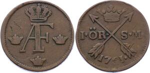 O1976 Sweden Schweden 1 Öre Adolph Friedrich SM 1761