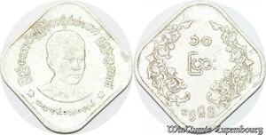 S8013 Burma 10 Pyas 1966 -> Faire Offre