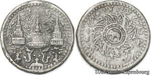 S8025 Thailand 1/8 Fuang Rama IV 1851 - 1868 1862 Chakra Big Elephant SD 