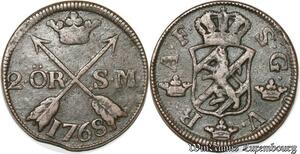 S8088 Sweden 2 Öre SM Adolf Fredrik 1768 ->Make offer