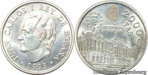 S8144 Spain 2000 Pesetas Juan Carlos I 1975 - 2014 1995 Silver 1995 FDC 