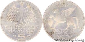 S8152 Allemagne 5 Mark Archäologisches Institut 1979 J Argent Silver FDC 