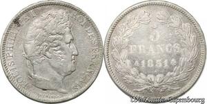 S8251 France 5 Francs Louis-Philippe I 1831 A Paris Argent Silver -> Faire Offre