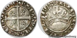 S8280 Rare France Sol Provence Robert d'Anjou coronat Avignon Silver AU