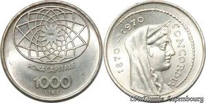 S8284 Vatikan 1000 Lire 1970 Roma Capitale FDC UNC -> Make Offer 