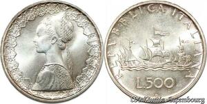 S8287 Vatikan 500 Lire Caravelle Roma 1987 FDC UNC -> Make Offer 