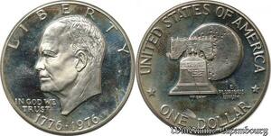 S8484 USA 1 Dollar Eisenhower 1976 S Gem Proof PF ->Make offer