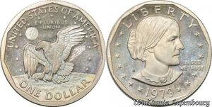 S8560 USA 1 Dollar Susan Anthony 1979 S San Francisco Proof BE PF -> Make Offer