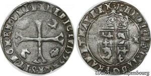 S8662 Rare France Douzain du Dauphiné Henri IV 1595 Z Grenoble Argent Silver