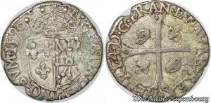 S8664 Rare France Douzain de Navae 2e type Henri IV 1590 Saint-Palais ->Faire Offre