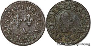 S8666 France Denier Tournois Henri IV 1604 A Paris ->Faire Offre