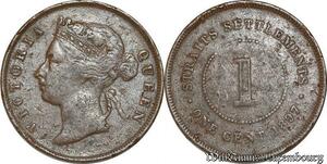 S8682 Malaysia 1 Cent Victoria 1897 ->Make offer
