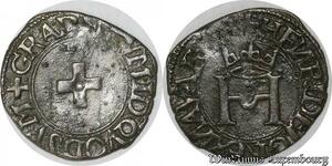 S8716 France Liard à la croisette Royaume Navae Bearn Henri d’Albret 1518-1555 