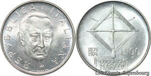 S8735 Vatican 100 Lire Marconi 1974 UNC ->Make offer