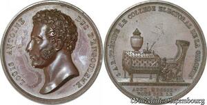 S8737 France Médaille Louis d’Angoulême Collège électoral Gironde Août 1815 FDC UNC