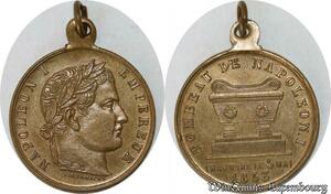 S8747 France Médaille Tombeau de Napoléon 1er Empereur 5 Mai 1853 SUP ->Faire Offre