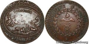 S8756 Rare France  Jeton Le Directoire Bordeaux ville République Françoise s.d 1795 