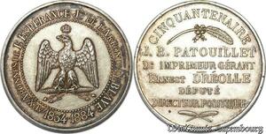 S8759 France Médaille Napoléon I Aux abonnés Espérance 1834 1884 Blaye Esnest Dréollé 
