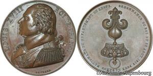 S8760 Rare France Médaille Louis XVIII Garde Nationale 1816 Rhone Gayrard SUP !