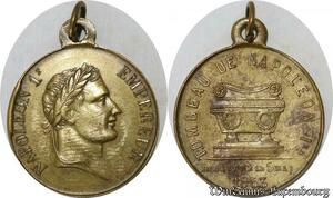S8762 France Médaille Tombeau de Napoléon I Empereur 5 Mai 1853 SUP ->Faire Offre