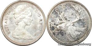S8910 Canada 25 Cents Elizabeth II 1968 Argent Silver UNC MS !->Faire Offre