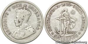 S8982 South Africa Shilling George V 1932 Argent Silver ->make offer