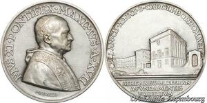 S9007 Vatican Medaglia Papal Pio XI 1938 Athenaevm Lateran Fvndamentis Silver FDC