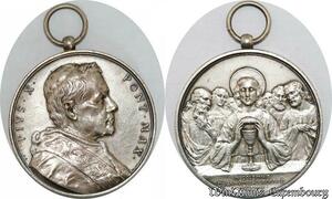 S9030 Medaglia Vatican Pivs X 1907 Solemnib ob annvm Sacerdotii Silver FDC
