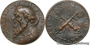 S9088 Medaglia Medal Papal Vatican Pope Marinvs II Pont Max Keys Clés