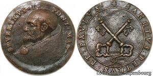 S9090 Medaglia Medal Papal Vatican Pope Severinvs I Pont Max Keys Clés