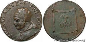 S9093 Medaglia Medal Papal Vatican Pope Vitalianvs I Pont Max Keys Clés