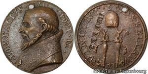 S9117 Medaglia Vatican Pope Bonifacius VII Pont Clés counterstamped !