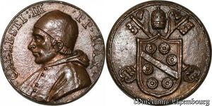 S9132 Medaglia Medal Papal Vatican Pope Caelesti III Pont Max Keys Clés