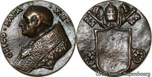 S9138 Medaglia Medal Papal Vatican Pope Grego Papa XII Pont Max Keys
