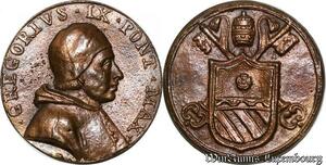 S9146 Medaglia Medal Papal Vatican Pope Gregorivs IX Pont Max Keys Clés