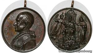 S9149 Medaglia Medal Papal Vatican Pope Leo XIII Pont Max ->M offer